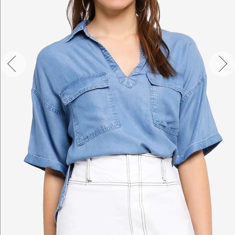 Chambray top